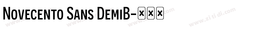 Novecento Sans DemiB字体转换